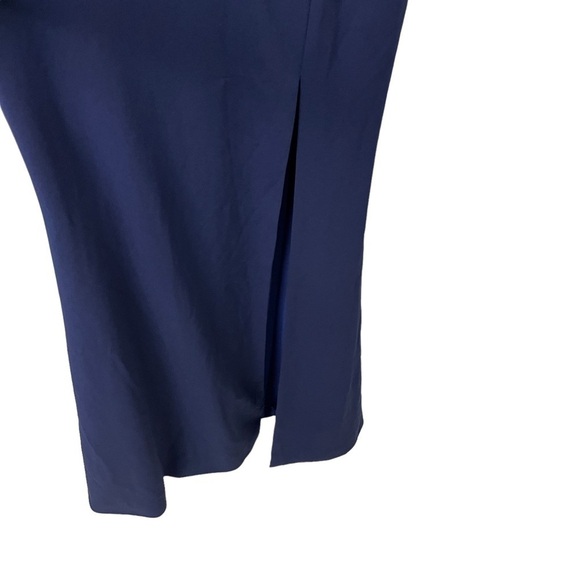 Dress The Population Carmen Dress Blue Size Small Curve Hugging Trumpet Gown - Picture 9 of 12